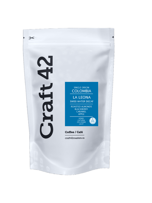 La Leona - Honey -Swiss Water Decaf - Columbia - Light