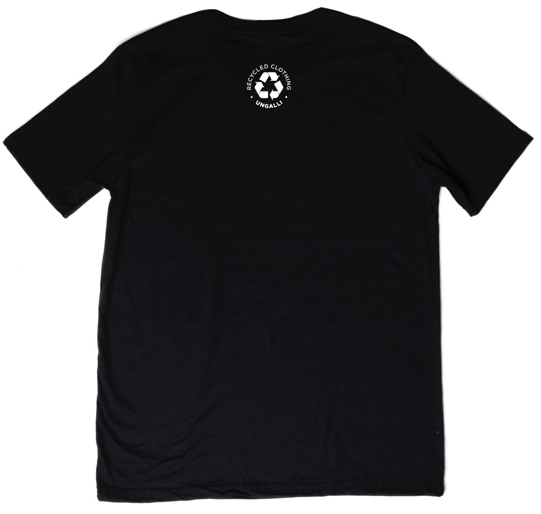 Recycled Unisex Crew Neck T-Shirt - Black
