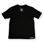Recycled Unisex Crew Neck T-Shirt - Black Large Print