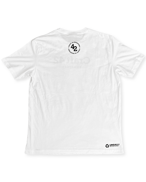 Recycled Unisex Crew Neck T-Shirt - White Large Print